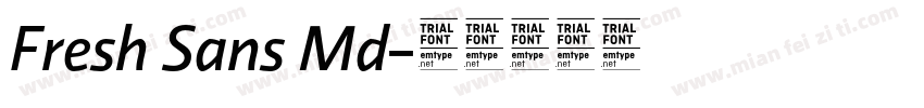 Fresh Sans Md字体转换